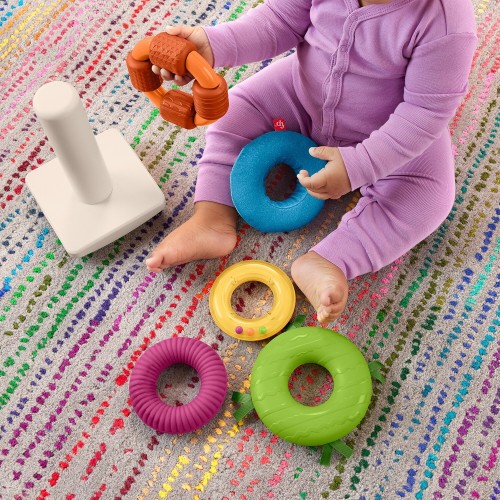 Mattel Sensory Rock-A-Stack Πυραμίδα (Πολλαπλές Αισθήσεις) HXK47 194735231881