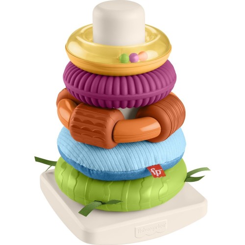 Mattel Sensory Rock-A-Stack Πυραμίδα (Πολλαπλές Αισθήσεις) HXK47 194735231881