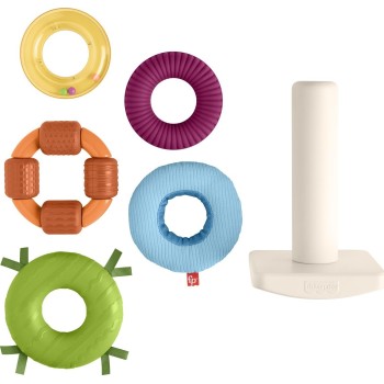 Mattel Sensory Rock-A-Stack Πυραμίδα (Πολλαπλές Αισθήσεις) HXK47 194735231881