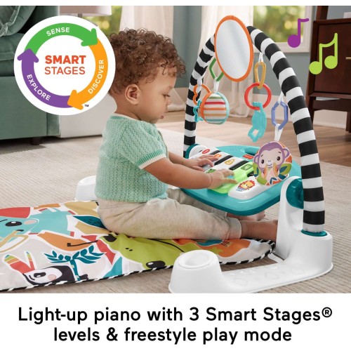 Mattel Kick And Play Piano Gym Εκπαιδευτικό Γυμναστήριο - Moυσικό Πιανάκι HWY55 194735224074