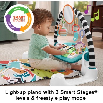 Mattel Kick And Play Piano Gym Εκπαιδευτικό Γυμναστήριο - Moυσικό Πιανάκι HWY55 194735224074