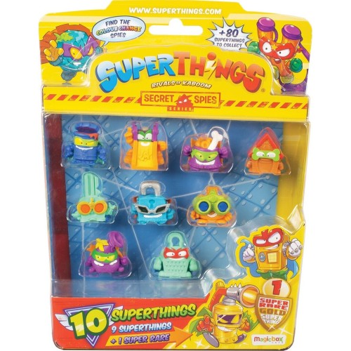 As company Superthings Μικροπλάσματα Secret Spies Blister 9+1 Φιγούρες 1013-61135 8431618013373