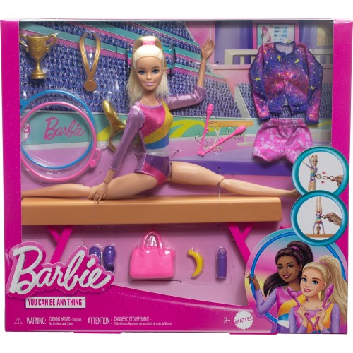Mattel Barbie Gymnastics Αθλήτρια Ενόργανης Γυμναστικής HRG52 194735175895