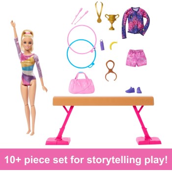 Mattel Barbie Gymnastics Αθλήτρια Ενόργανης Γυμναστικής HRG52 194735175895