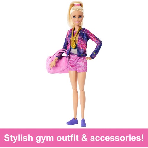 Mattel Barbie Gymnastics Αθλήτρια Ενόργανης Γυμναστικής HRG52 194735175895