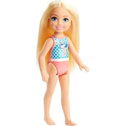 Mattel Barbie Club Chelsea Beach Doll Mermaid Print Suit GLN73 / GHV55 887961803242