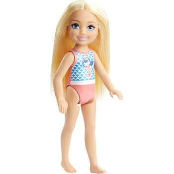Mattel Barbie Club Chelsea Beach Doll Mermaid Print Suit GLN73 / GHV55 887961803242