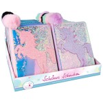 Gama Brands Glitter Diary And Pom Pom Bookmark - 1 Piece 14854136 4033866541369