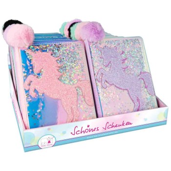 Gama Brands Glitter Diary And Pom Pom Bookmark - 1 Piece 14854136 4033866541369