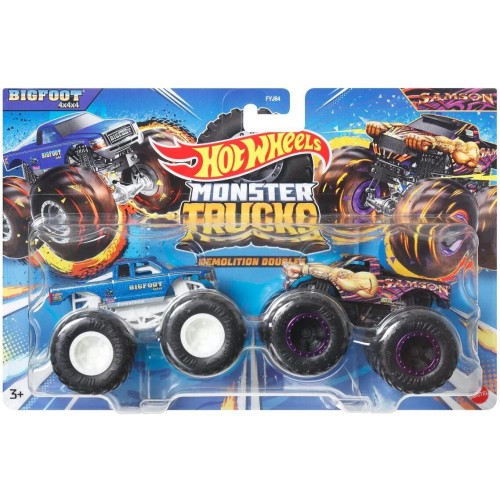 Mattel Hot Wheels Monster Trucks Vehicles Set Of Two FYJ64 887961705430