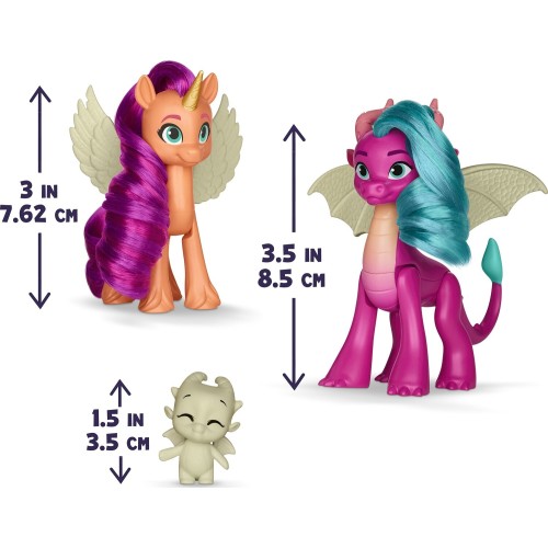 Hasbro Tell Your Tale Dragon Light Reveal, 3 Glow In The Dark Dolls F8702 5010996200693