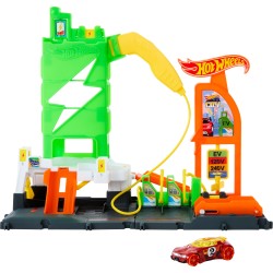 Mattel Hot Wheels City Super Recharge Fuel Station HTN79 194735195107