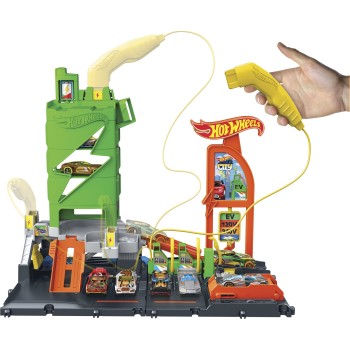 Mattel Hot Wheels City Super Recharge Fuel Station HTN79 194735195107