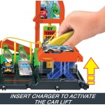 Mattel Hot Wheels City Super Recharge Fuel Station HTN79 194735195107