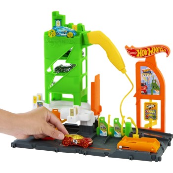 Mattel Hot Wheels City Super Recharge Fuel Station HTN79 194735195107