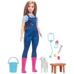 Mattel Barbie 65Th Anniversary Doll & 10 Accessories, Farm Veterinarian Set With Blonde Vet Doll HRG42 194735175956
