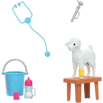 Mattel Barbie 65Th Anniversary Doll & 10 Accessories, Farm Veterinarian Set With Blonde Vet Doll HRG42 194735175956