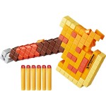 Hasbro Nerf Minecraft Firebrand, Dart Blasting Axe, 6 Elite Foam Darts, Design Inspired By Axe In The Game F8953 5010996212306