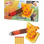 Hasbro Nerf Minecraft Firebrand, Dart Blasting Axe, 6 Elite Foam Darts, Design Inspired By Axe In The Game F8953 5010996212306