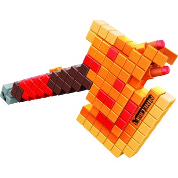 Hasbro Nerf Minecraft Firebrand, Dart Blasting Axe, 6 Elite Foam Darts, Design Inspired By Axe In The Game F8953 5010996212306