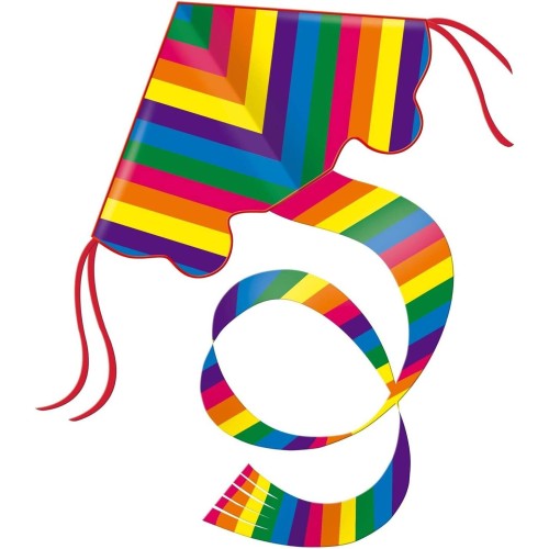 Gunther Rainbow, Colorful Kite With 1.5 M Long Tail Approx. 98 X 54 Cm 1159 4001664011599