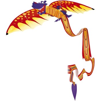 Gunther 3D Kite For Children, Colorful Dragon, Sail Made Of High -Quality Polyester 1136 4001664011360