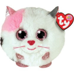 Beanie Balls Muffin Fluffy Kitty White and Pink 1607-42509 008421425099