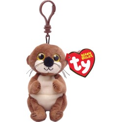 ty Beanie Bellies Mitch Fluffy Clip Otter Brown 8.5cm 1607-43101 008421431014