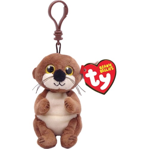 ty Beanie Bellies Mitch Fluffy Clip Otter Brown 8.5cm 1607-43101 008421431014