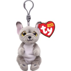 ty Beanie Bellies Wilfred Fluffy Clip Doggy Gray 8.5cm 1607-43111 008421431113