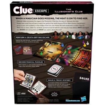 Hasbro Cluedo Escape The Illusionists Club F8817 5010996211668