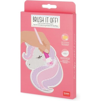 Legami Brush It Off!- Make Up Unicorn Μακιγιάζ Πινέλο Καθαρισμού PAD0002 8052694001704