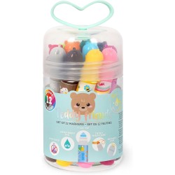 Legami Σετ 12 Μαρκαδόρων - Teddy Friends, 12 Ποικιλία Χρωμάτων, Πλενόμενο Και Μη Τοξικό TDM0001 8052694002152