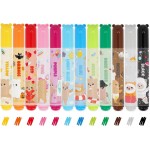 Legami Set Of 12 Markers - Teddy Friends, 12 Assorted Colours, Washable And Non-Toxic TDM0001 8052694002152
