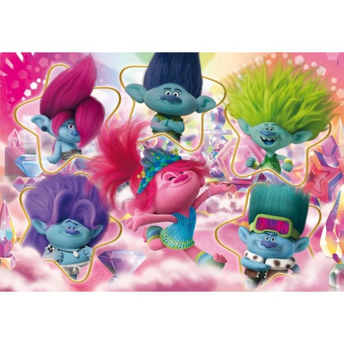 Clementoni Trolls 3 Supercolor 3-180 Pieces, Jigsaw Kids Age 7, Puzzle Cartoon,  1210-29069 8005125290697