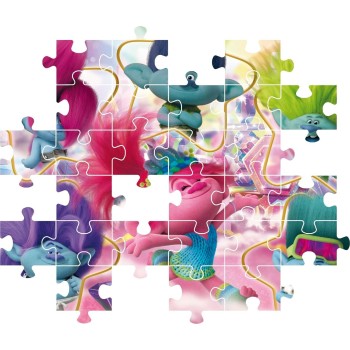 Clementoni Trolls 3 Supercolor 3-180 Pieces, Jigsaw Kids Age 7, Puzzle Cartoon,  1210-29069 8005125290697