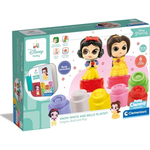 Clementoni Soft Clemmy Disney Princess Playset - Soft Building Blocks 1033-17843 8005125178438