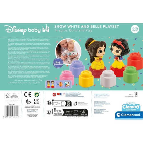 Clementoni Soft Clemmy Disney Princess Playset - Soft Building Blocks 1033-17843 8005125178438