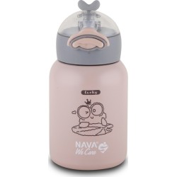 nava Θερμός Μπουκάλι Ανοξείδωτο We Care ροζ 350ml 10-110-001 5205746003383