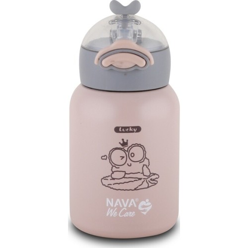 nava Θερμός Μπουκάλι Ανοξείδωτο We Care ροζ 350ml 10-110-001 5205746003383