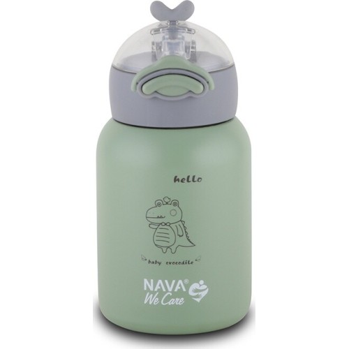 nava Θερμός Μπουκάλι Ανοξείδωτο We Care Πράσινο 350ml 10-110-003 5205746003406