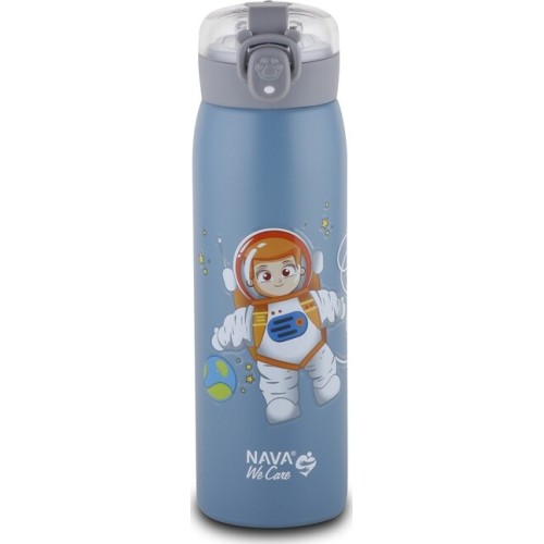 nava Θερμός Μπουκάλι Ανοξείδωτο We Care Μπλε 500ml 10-110-011 5205746003444