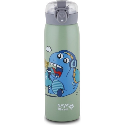 nava Θερμός Μπουκάλι Ανοξείδωτο We Care Πράσινο 500ml 10-110-012 5205746003437