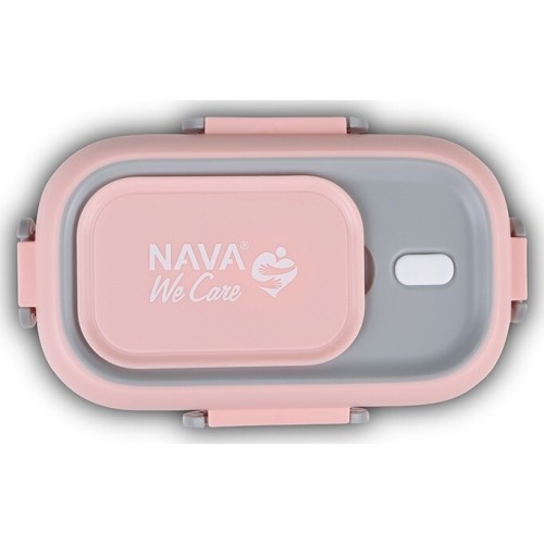 nava Stainless Steel Food Box We Care Pink 800Ml 10-262-005 5205746003819