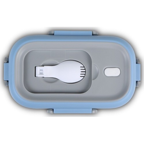 nava Stainless Steel Rectangular We Care Food Container, Blue 800ml 10-262-006 5205746003833