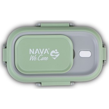 nava Δοχείο Φαγητού Ανοξείδωτο Ορθογώνιο We Care, Πράσινο 800ml 10-262-007 5205746003857
