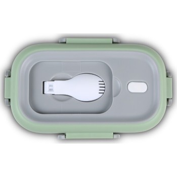 nava We Care Stainless Steel Rectangular Food Container, Green 800ml 10-262-007 5205746003857