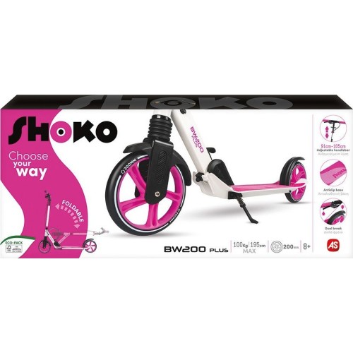 As company Shoko Childrens Skateboard BW 200 Plus With 2 Wheels 200Mm In Fuchsia 5004-50521 5203068505219