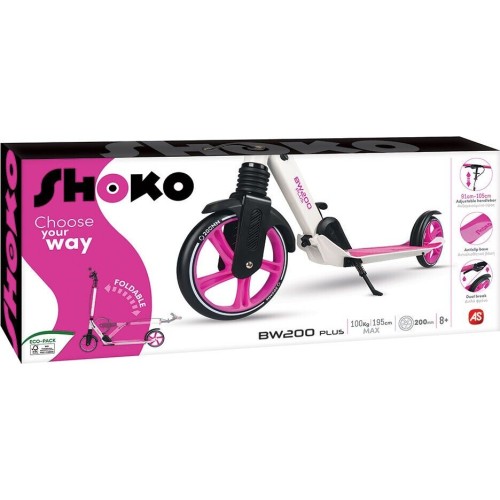 As company Shoko Childrens Skateboard BW 200 Plus With 2 Wheels 200Mm In Fuchsia 5004-50521 5203068505219