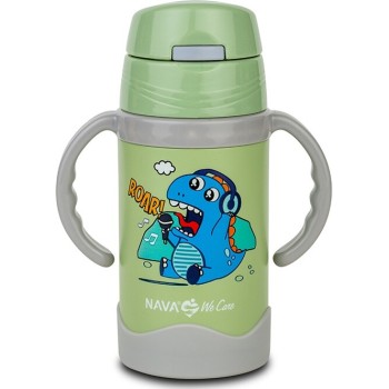 nava Θερμός Μπουκάλι Ανοξείδωτο We Care Πράσινο 300ml 10-113-003 5205746003956